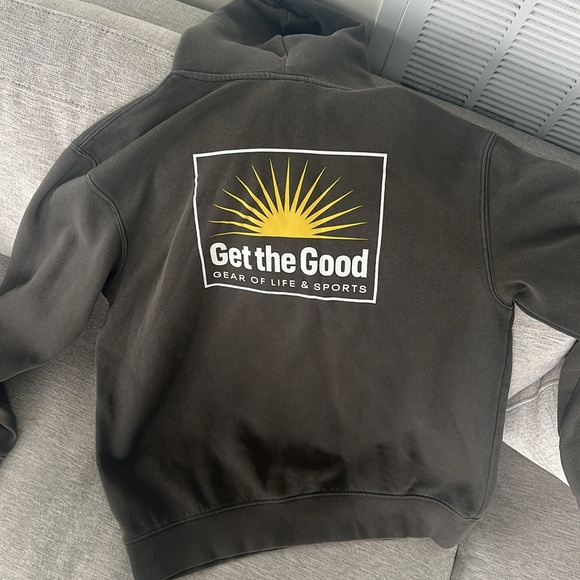 Greenish Gray Oversize Designed H&M Sweatshirt - Picture 4 of 4